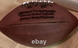 New Orleans Saints NFL Game Ball Presented To Tom Clements 1997 Soldier Field