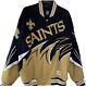 New Orleans Saints Nfl Jacket Adult Large Twill Slash L Thick (never Worn)