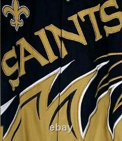 New Orleans Saints NFL Jacket Adult LARGE Twill Slash L Thick (NEVER WORN)