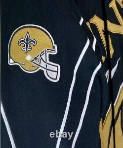 New Orleans Saints NFL Jacket Adult LARGE Twill Slash L Thick (NEVER WORN)