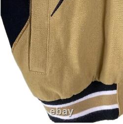 New Orleans Saints NFL Jacket Adult LARGE Twill Slash L Thick (NEVER WORN)