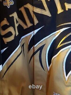 New Orleans Saints NFL Jacket Adult LARGE Twill Slash L Thick (NEVER WORN)