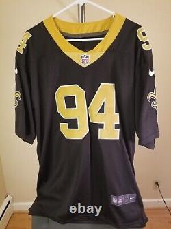 New Orleans Saints NFL Nike Black Cameron Jordan #94 XL Jersey Winter Package