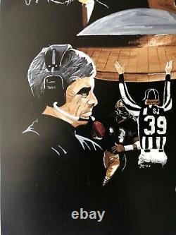 New Orleans Saints NFL Signed Lithograph Quinn Early Tom Benson Jim Mora Poster