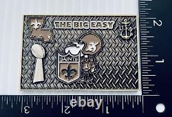 New Orleans Saints NFL Super Bowl XLIV 44 Champs Military Challenge Coin Brees