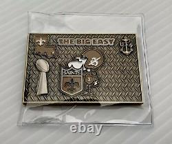 New Orleans Saints NFL Super Bowl XLIV 44 Champs Military Challenge Coin Brees