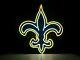 New Orleans Saints Neon Light Sign 17x14 Beer Cave Gift Lamp Real Glass