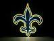 New Orleans Saints Neon Light Sign 20x16 Beer Cave Gift Lamp Real Glass