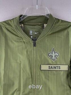 New Orleans Saints Nike 2018 Salute to Service Sideline Hybrid Jacket Men Large