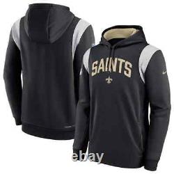 New Orleans Saints Nike Athletic Stack Performance Pullover Hoodie Men's NFL NWT