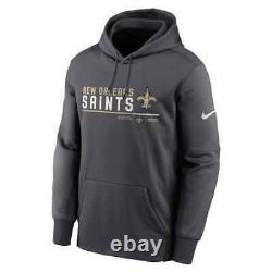 New Orleans Saints Nike Prime Logo Name Split Pullover Hoodie Men's NFL NWT