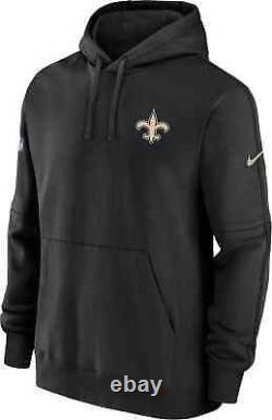 New Orleans Saints Nike Sideline Club Fleece Pullover Hoodie Men's 2023 NFL New