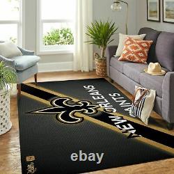 New Orleans Saints Non-slip Area Rug Living Room Football Floor Mat New Design