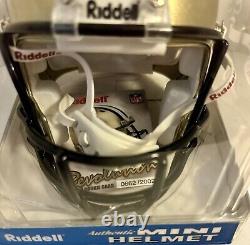 New Orleans Saints Rare 2002 Ltd 0662/2002 Riddell Revolution Mini Helmet