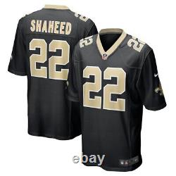 New Orleans Saints Rashid Shaheed #22 Nike Men's Black Official NFL Game Jersey