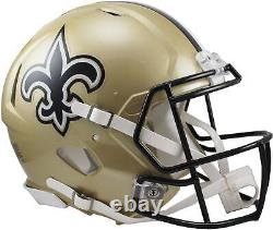 New Orleans Saints Revolution Speed Authentic Football Helmet Fanatics