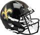 New Orleans Saints Riddell Black Alt Full Size Speed Replica Nfl Football Helmet