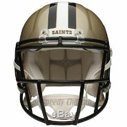 New Orleans Saints Riddell NFL Full Size Authentic Speed Football Helmet