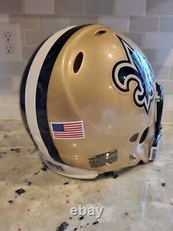 New Orleans Saints Riddell Revolution trophy football Helmet size Medium