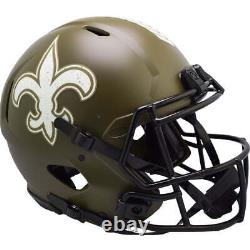 New Orleans Saints Riddell Salute To Service Authentic Football Helmet
