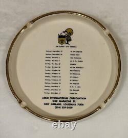 New Orleans Saints Saints Schedule Ashtray 6 1/2 Who Dat 1972 Vintage