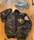 New Orleans Saints Satin Jacket Nfl Brand With Detachable Hoody