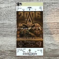 New Orleans Saints September 25, 2006 Hurricane Katrina Anniv Steve Gleason RARE