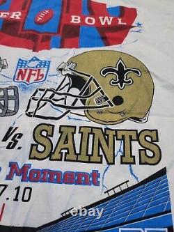 New Orleans Saints Shirt Mens 3XL NFL Super Bowl 2010 Who Wants It More colts