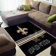 New Orleans Saints Soft Area Rug Living Room Bedroom Floor Mat Anti-slip Carpet