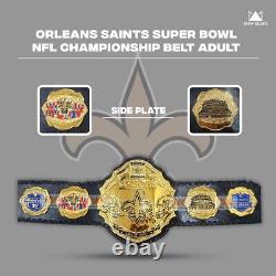 New Orleans Saints Super Bowl NFL Championship Belt Ultimate Fan Collectible