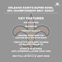 New Orleans Saints Super Bowl NFL Championship Belt Ultimate Fan Collectible