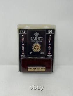 New Orleans Saints Super Bowl XLIV Champions 24KT Gold Plated Coin #/5000