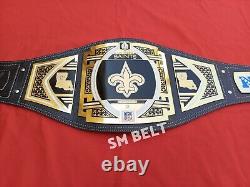 New Orleans Saints Super bowl Title Championship Wrestling belt 2mm Adult Size