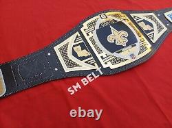 New Orleans Saints Super bowl Title Championship Wrestling belt 2mm Adult Size