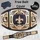 New Orleans Saints Super Bowl Title Championship Wrestling Belt 4mm Adult Size