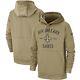 New Orleans Saints Tan Men's Nike 2019 Salute To Service Sideline Hoodie, Xl Nwt