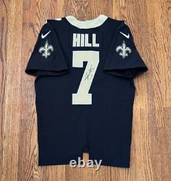 New Orleans Saints Taysom Hill Nike Team Game Issued Signed NFL Football Jersey