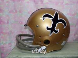New Orleans Saints Throwback Riddell Unsigned Full Size Tk 2bar Helmet