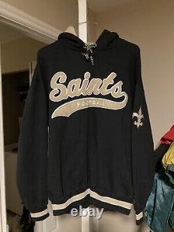 New Orleans Saints Throwback Script Starter Hoodie XL Sweatshirt Nfl Vintage