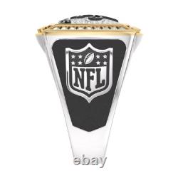 New Orleans Saints True Fan 1/2CT Diamond Two-Tone Yellow Gold & 925 Silver Ring