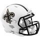 New Orleans Saints Unsigned Riddell Alternate Flat White Full Size Authentic Hel