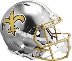 New Orleans Saints Unsigned FLASH Alternate Revolution Auth Football Helmet