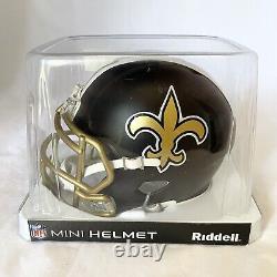 New Orleans Saints Unsigned Riddell Blaze Mini Helmet Brand New In Original Box