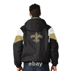 New Orleans Saints VINTAGE BREAK-OUT Hooded Full Zip/Button NFL Jacket