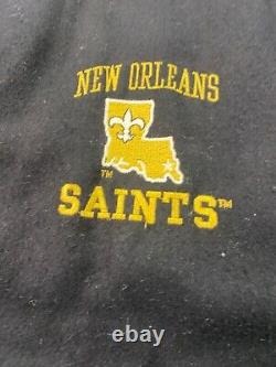 New Orleans Saints Varsity Jacket Mens XL RARE Logo Athletic Letterman Coat Vtg