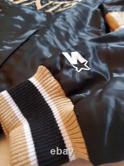 New Orleans Saints? Varsity Starter Jacket Full Snap Quilt Lined Sz 2XL