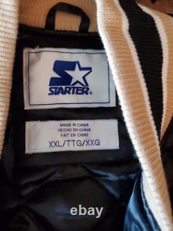New Orleans Saints? Varsity Starter Jacket Full Snap Quilt Lined Sz 2XL