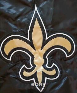 New Orleans Saints? Varsity Starter Jacket Full Snap Quilt Lined Sz 2XL