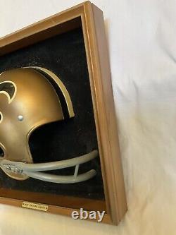 New Orleans Saints Vintage RIDDell Kra-Lite RK Full Size Football Helmet Plaque