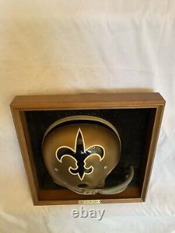 New Orleans Saints Vintage RIDDell Kra-Lite RK Full Size Football Helmet Plaque